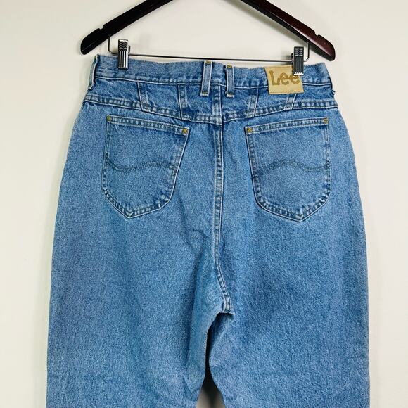 Lee Vintage Women’s 32x30 Mom Jeans 80's Blue Acid Wash Denim - Picture 5 of 10